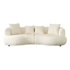 Mid Century Modern Sectional Curved Sofa Couch