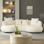 Mid Century Modern Sectional Curved Sofa Couch