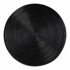 Laminated Natural Rattan Side Table - Hourglass Table with Sculptural Design, Boho Chic Style for Living Room