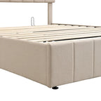 Upholstered Platform Bed with Hydraulic Storage System