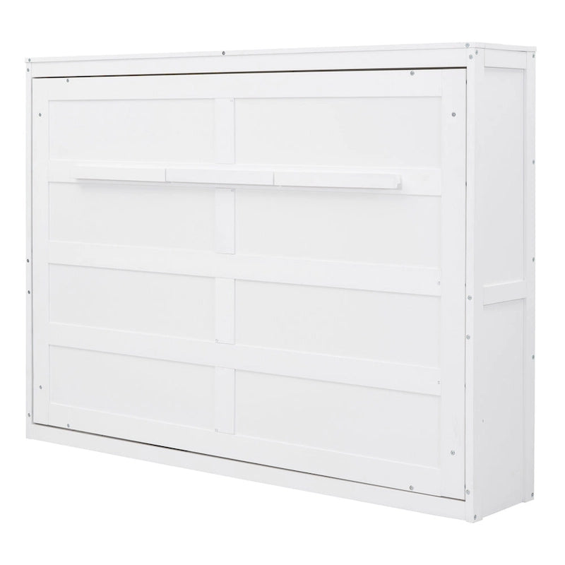Full Wooden Wall Murphy Bed, Space-Saving