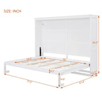 Full Wooden Wall Murphy Bed, Space-Saving