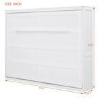Full Wooden Wall Murphy Bed, Space-Saving