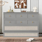 Gray Full Size Murphy Bed with Versatile Storage & Large Drawers