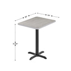 24 x 30 Rectangular Laminate Table Top with 22 x 22 Table Height Base - 24W x 30D x 31.125H