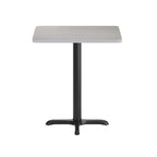 24 x 30 Rectangular Laminate Table Top with 22 x 22 Table Height Base - 24W x 30D x 31.125H