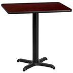 24 x 30 Rectangular Laminate Table Top with 22 x 22 Table Height Base - 24W x 30D x 31.125H