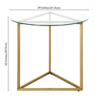 24 Wide Round Side Table - 24 Wide