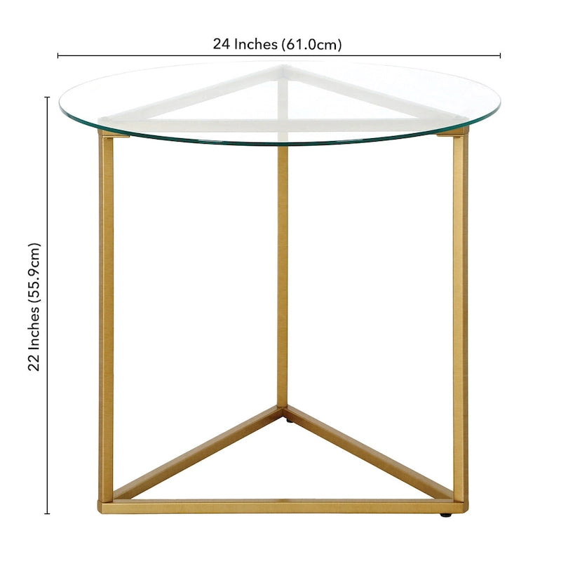 24 Wide Round Side Table - 24 Wide
