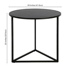 24 Wide Round Side Table - 24 Wide