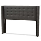 Contemporary Fabric Winged Headboard