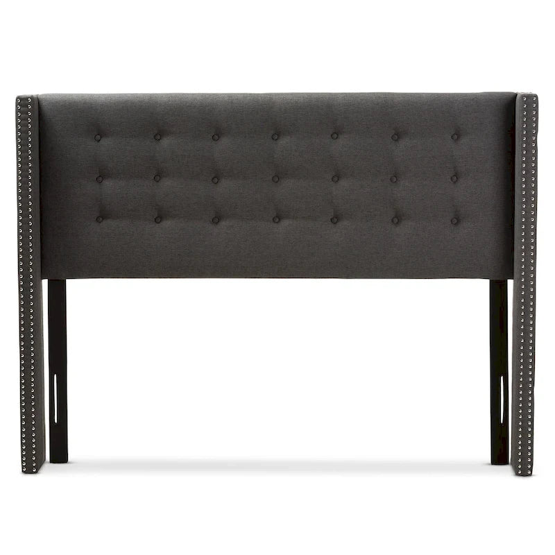 Contemporary Fabric Winged Headboard