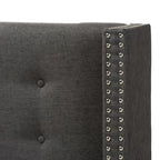 Contemporary Fabric Winged Headboard