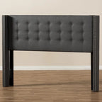 Contemporary Fabric Winged Headboard