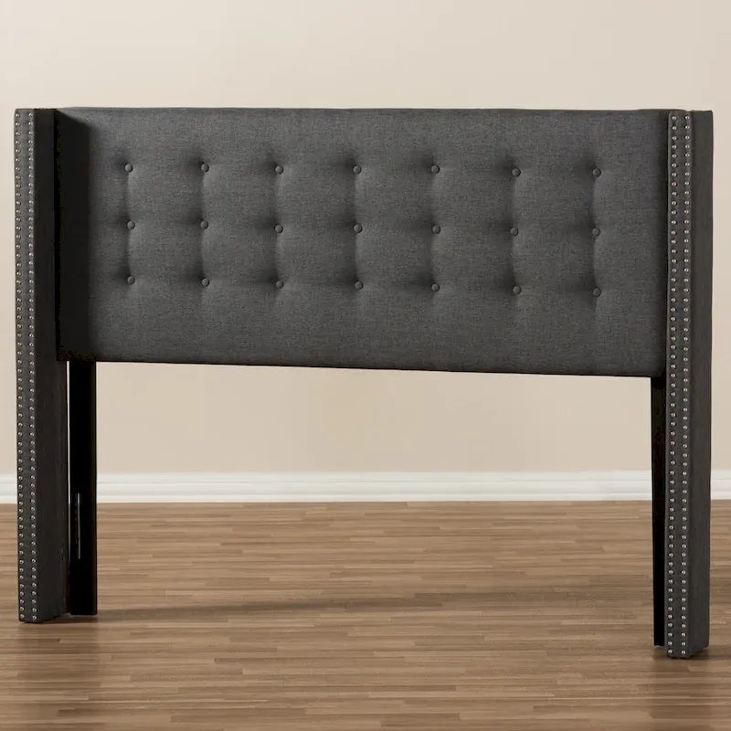 Contemporary Fabric Winged Headboard