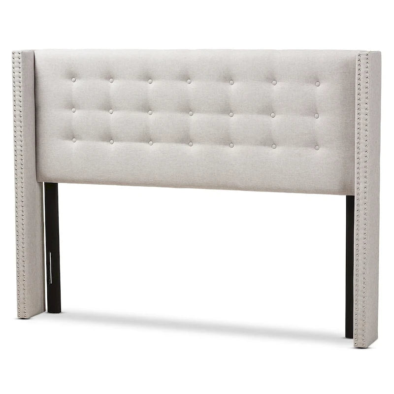 Contemporary Fabric Winged Headboard