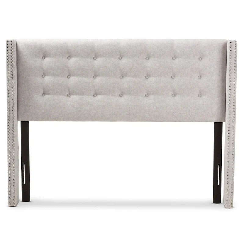 Contemporary Fabric Winged Headboard