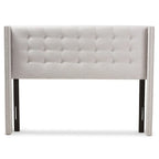 Contemporary Fabric Winged Headboard