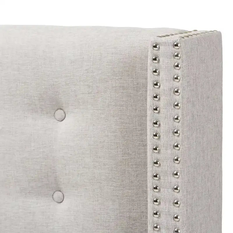 Contemporary Fabric Winged Headboard