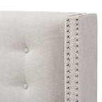Contemporary Fabric Winged Headboard