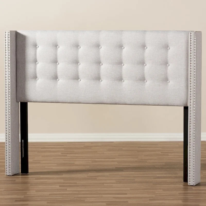 Contemporary Fabric Winged Headboard