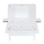 Full Size Murphy Bed Chest with Desk, USB Port