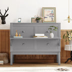 Full Size Murphy Bed Chest with Desk, USB Port