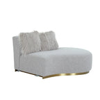 Curved Sofa with 3 Pillow Included