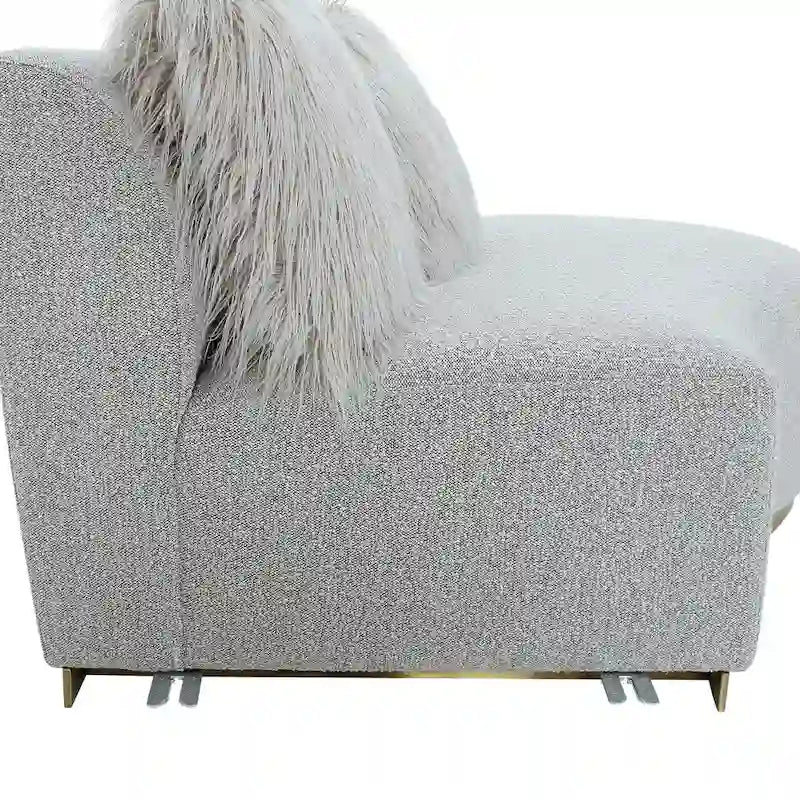 Curved Sofa with 3 Pillow Included