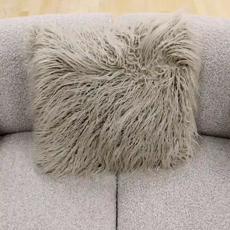 Curved Sofa with 3 Pillow Included