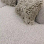 Curved Sofa with 3 Pillow Included