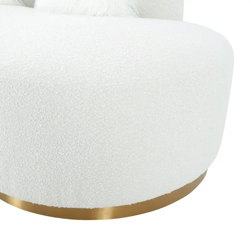 Curved Sofa with 3 Pillow Included