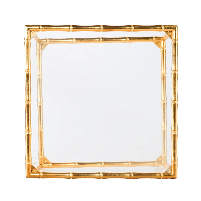 Glass-Top Side Table