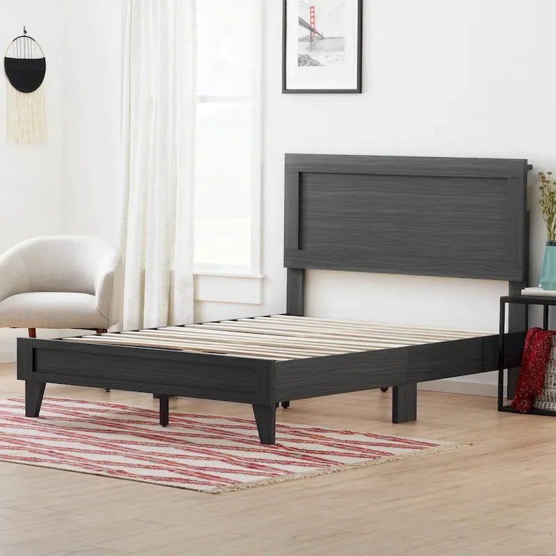 Classic Wood Platform Bed