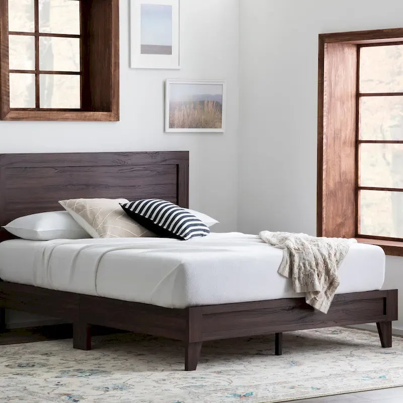 Classic Wood Platform Bed