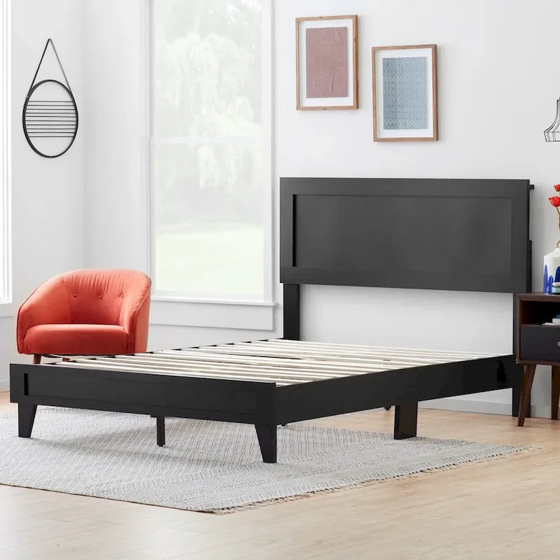Classic Wood Platform Bed