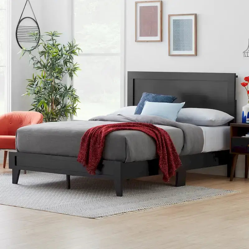Classic Wood Platform Bed