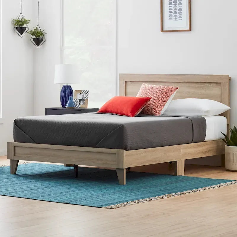 Classic Wood Platform Bed