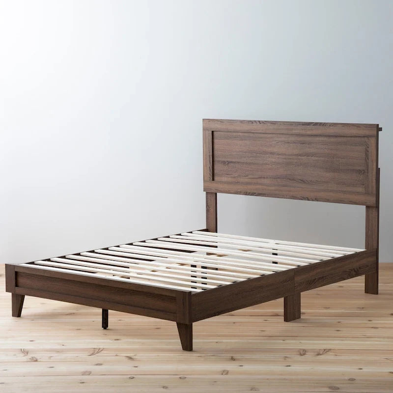 Classic Wood Platform Bed