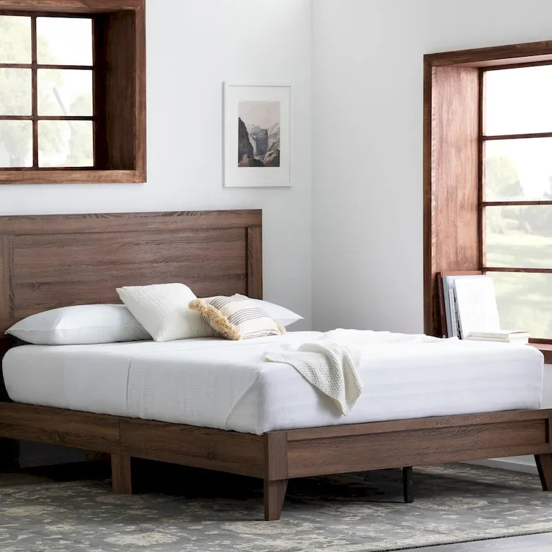 Classic Wood Platform Bed