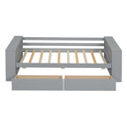 Twin Size Daybed with Shelves and Drawers