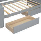 Twin Size Daybed with Shelves and Drawers