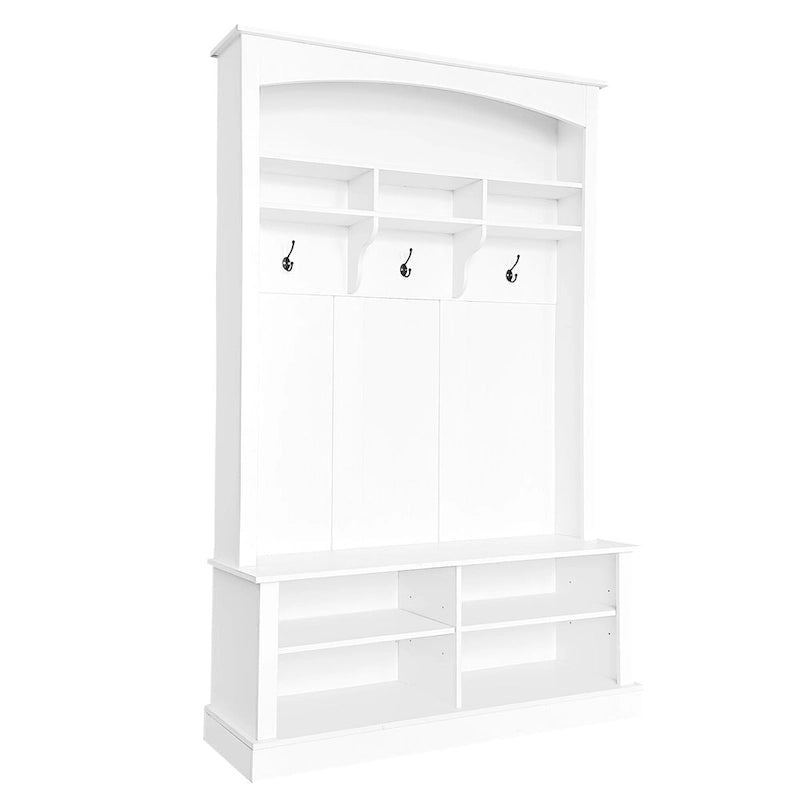 Hall Tree with Bench and Shoe Storage