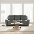 Steel Power Reclining Sofa - 89W x 42D x 43H