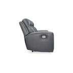 Steel Power Reclining Sofa - 89W x 42D x 43H
