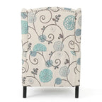 Traditional Fabric Recliner Chairs with Studded Border