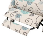 Traditional Fabric Recliner Chairs with Studded Border