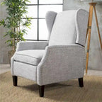 Traditional Fabric Recliner Chairs with Studded Border