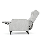 Traditional Fabric Recliner Chairs with Studded Border