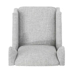 Traditional Fabric Recliner Chairs with Studded Border